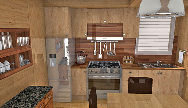 Click on the image to go to the 3D project HomeByMe celebrates the kitchen with 10 great examples of user creativity