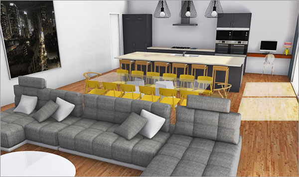 Click on the image to go to the 3D project 10 Spotlighted HomeByMe interior design projects