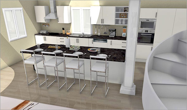Click on the image to go to the 3D project 10 Spotlighted HomeByMe interior design projects