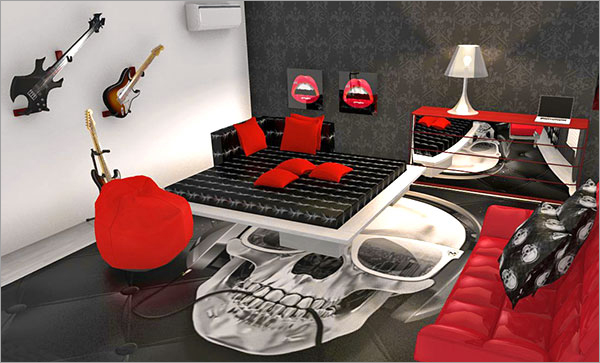 Click on the image to go to the 3D project HomeByMe lets you create your own 3D home and decor