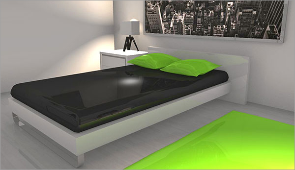 Click on the image to go to the 3D image HomeByMe lets you create your own 3D home and decor