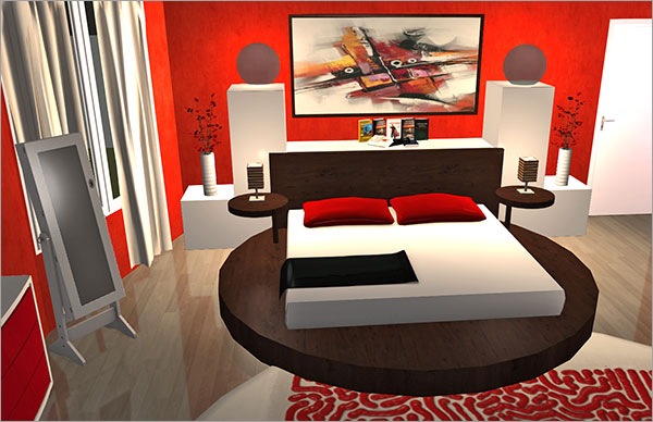 Click on the image to go to the 3D project HomeByMe lets you create your own 3D home and decor