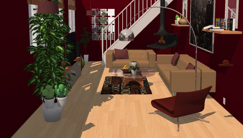 Cheyjordan - Maroon-Living Room