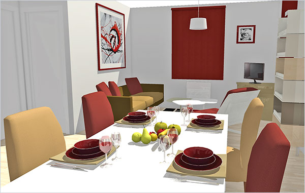 Click on the image to go to the 3D project HomeByMe helps bring your interior design ideas to life in 3D
