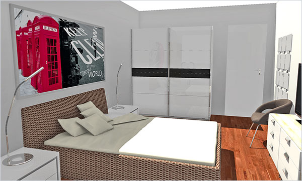Click on the image to go to the 3D project HomeByMe helps bring your interior design ideas to life in 3D