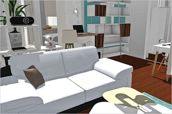 Click on the image to go to the 3D project HomeByMe helps bring your interior design ideas to life in 3D
