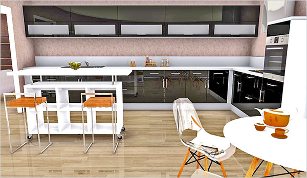 Click on the image to see the details in the Project of the Month Winner blog post HomeByMe helps bring your interior design ideas to life in 3D