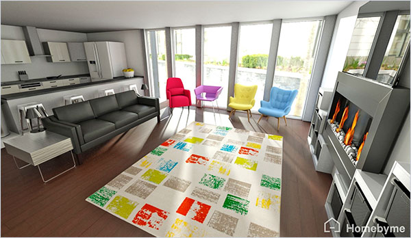 Click on the image to go to the 3D project in a new tab. Homebyme helps bring your interior design ideas to life in 3D