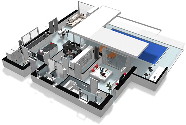 Click on the image to go to the 3D project Homebyme helps bring your interior design ideas to life in 3D